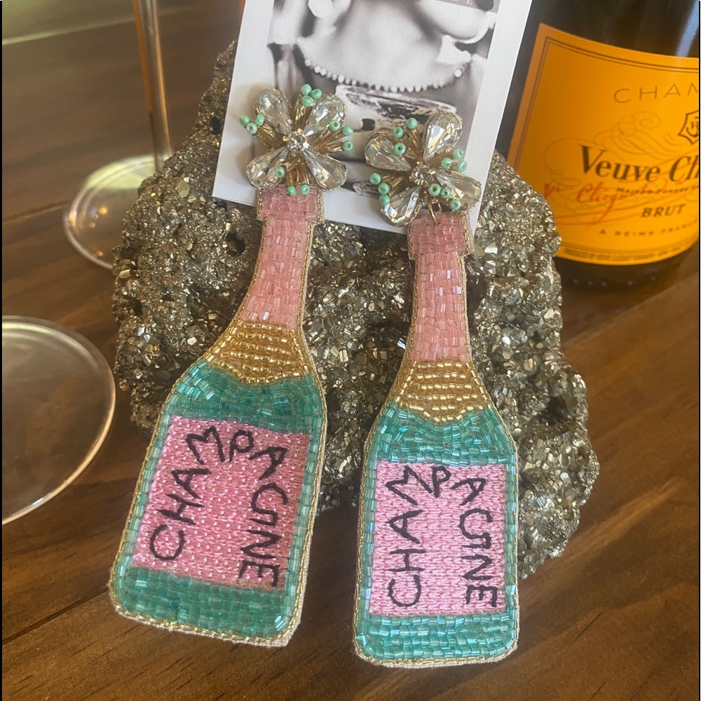 Champagne Statement Earrings